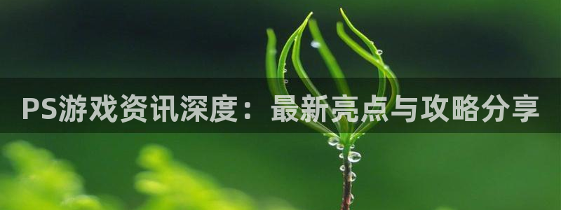 蓝冠娱乐登录网址：PS游戏资讯深度：最新亮点与攻略分享